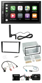 Pioneer USB 2DIN Bluetooth DAB Lenkrad Autoradio für Opel Corsa C Tigra Vectra C