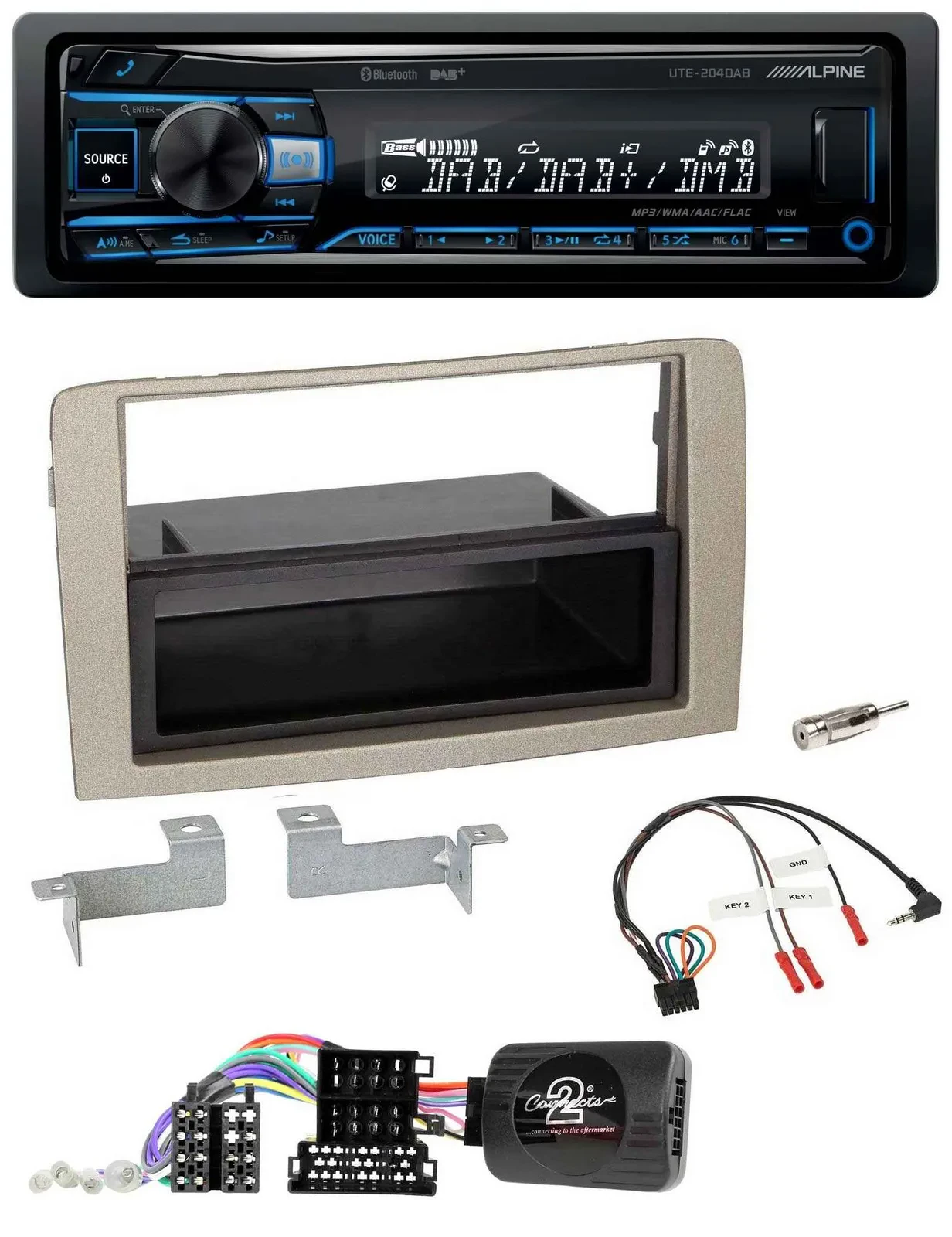 Alpine USB Bluetooth DAB Lenkrad Autoradio für Lancia Musa 2004-2012