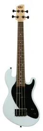 KALA U-Bass Solid Body 4-String, Powder Blue, Fretted, with Bag