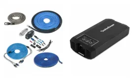 Rockford Fosgate T750X1bd 750W Compact Monoblock Amplifier w/ Free 4 AWG Amp Kit