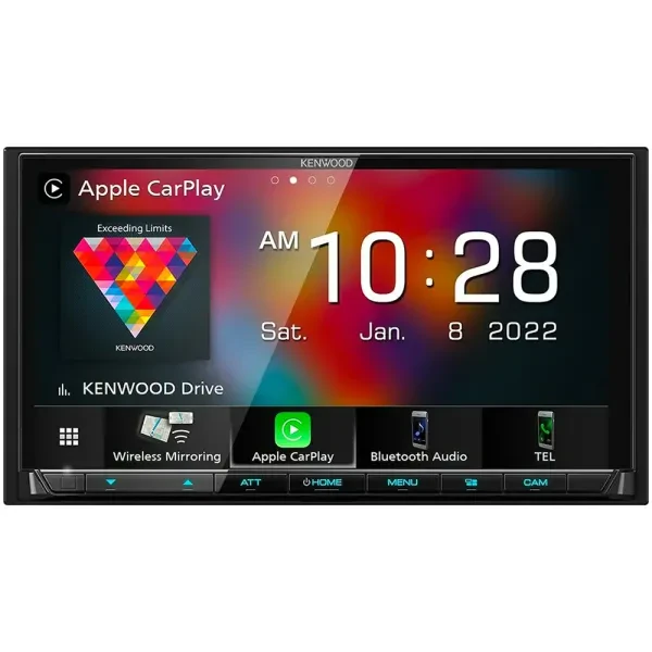 Universal - Kenwood - DMX9708S 6.95” Double-Din Shallow Chassis Receiver