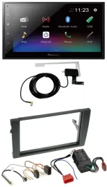 Автомагнитола Pioneer 2DIN DAB Bluetooth USB для Audi A4 B6/B7 2000–2008, совместима с Bose