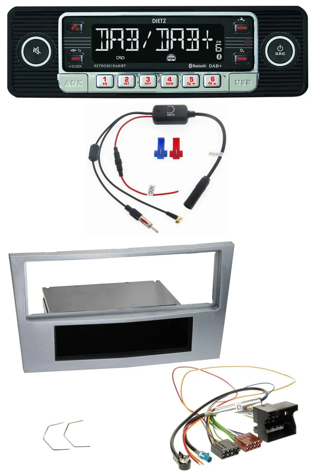 Автомагнитола для Opel Astra H/Zafira B/Corsa D Dietz MP3 DAB Bluetooth USB (с 2005 г.)