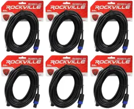 Спикерный кабель Rockville RCSS1425 Black 7.6 м (6 штук)