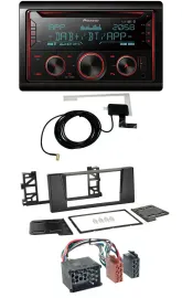 Pioneer 2DIN MP3 DAB USB CD Bluetooth Autoradio für BMW 5er (E39) X5 Rundpin