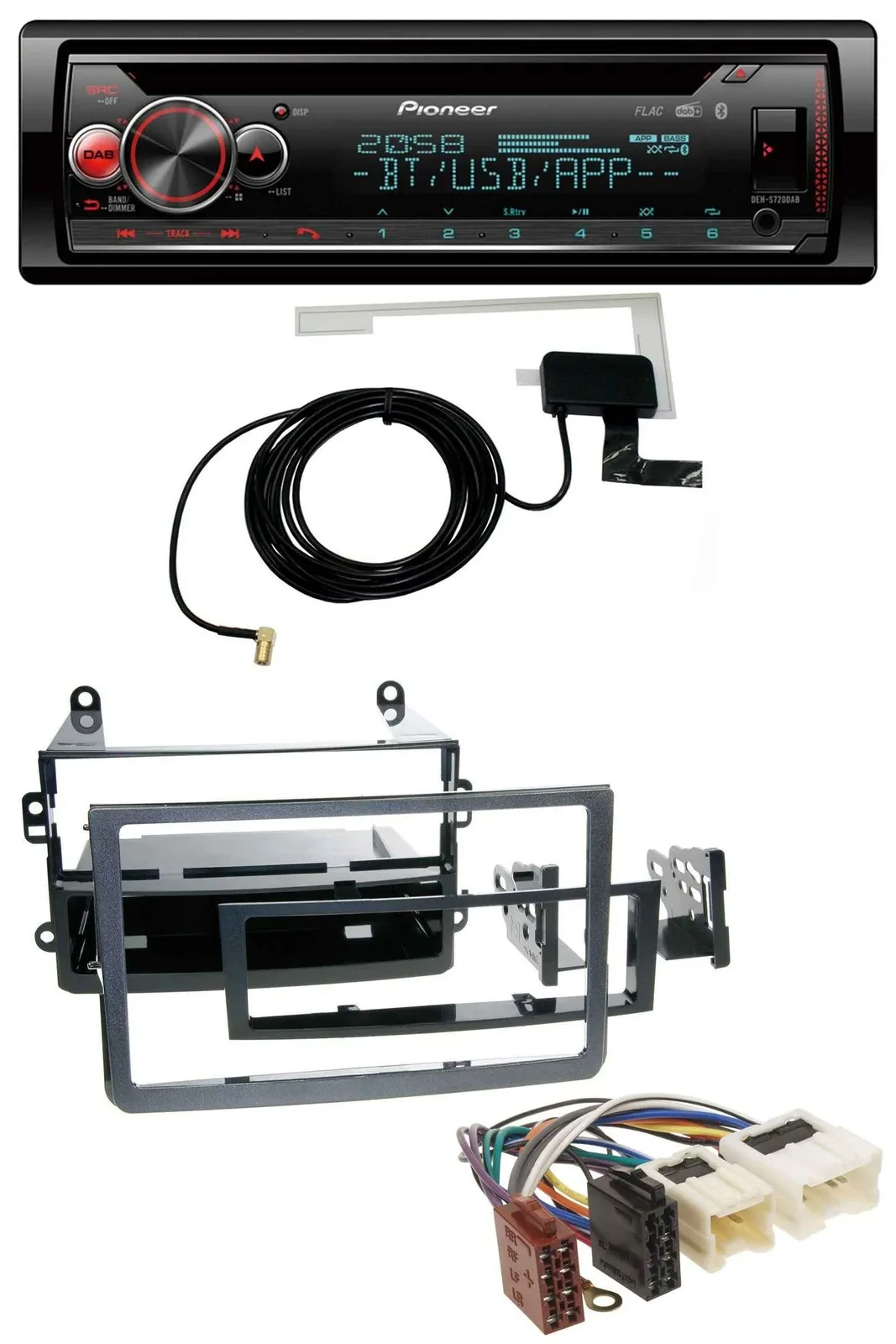 Pioneer DAB CD MP3 USB Bluetooth Autoradio für Nissan 350Z (ab 2006)