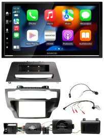 Kenwood DAB USB Bluetooth 2DIN Lenkrad Autoradio für BMW X5 X6 07-13 E70 E71 ohn
