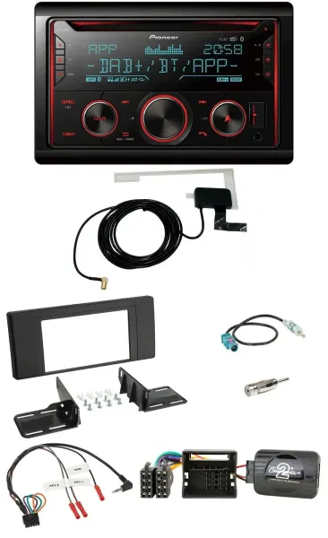 Pioneer 2DIN Lenkrad DAB USB CD Bluetooth Autoradio für Land Rover Range Rover V