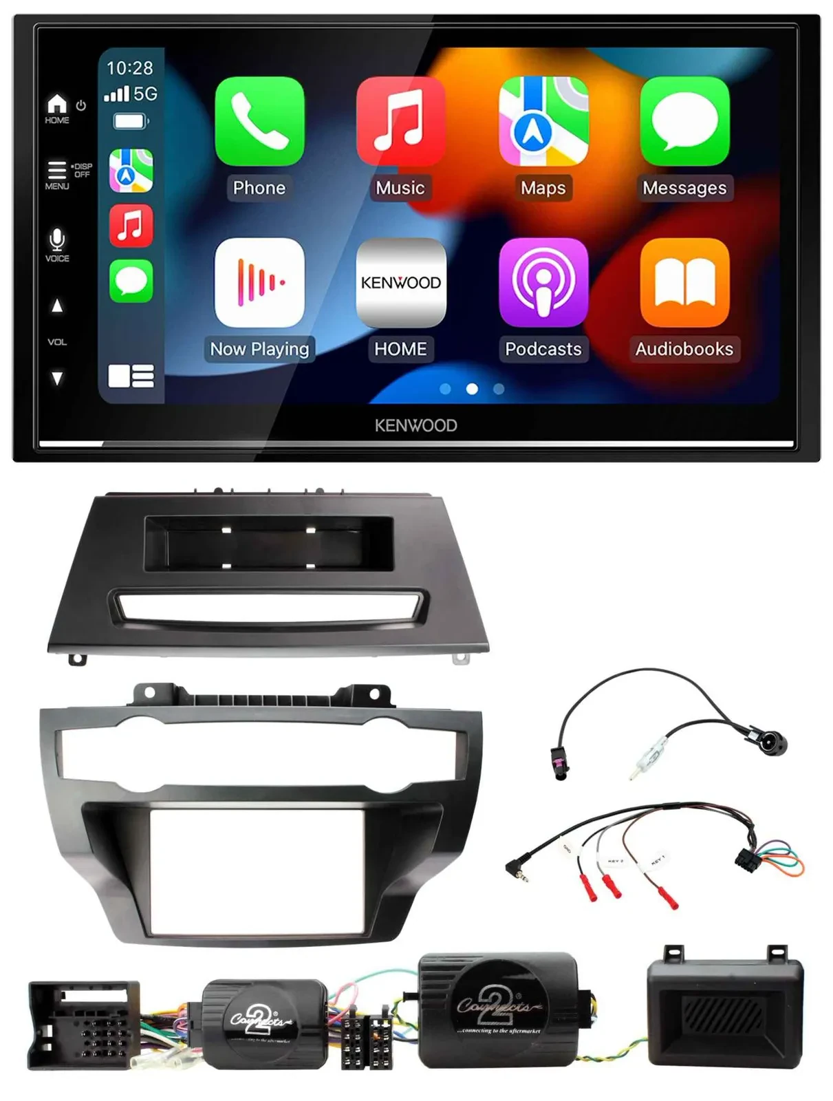 Kenwood DAB USB Bluetooth 2DIN Lenkrad Autoradio für BMW X5 X6 07-13 E70 E71 ohn