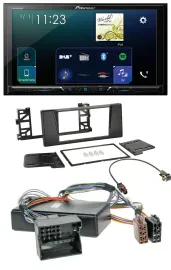 Pioneer MP3 Bluetooth USB 2DIN DAB Autoradio für BMW 5er E39 X5 E53 Aktivsystem
