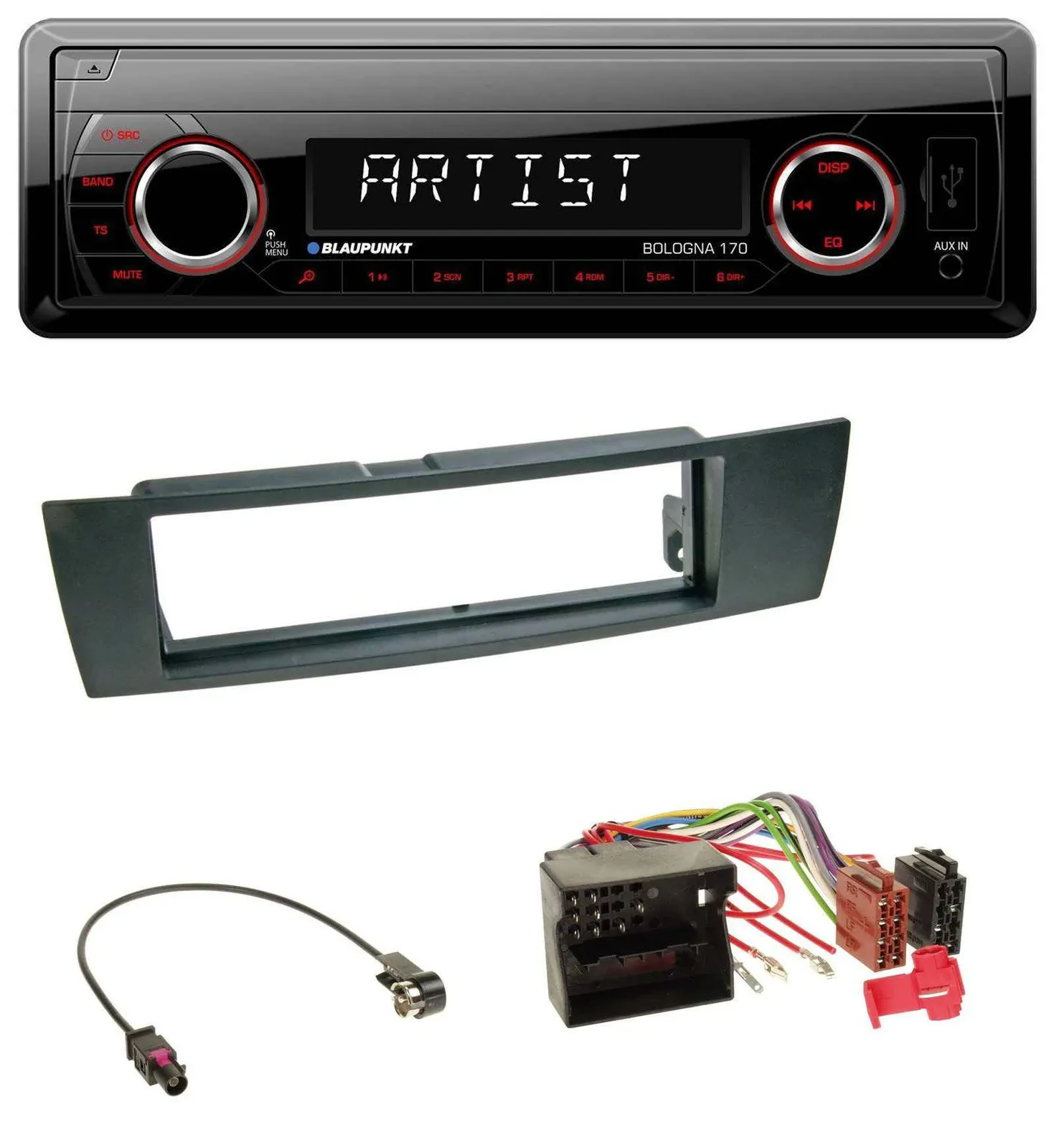 Blaupunkt SD USB 1DIN MP3 AUX Autoradio für BMW 1er E87 3er E90-3 X1 E84 Z4 E89