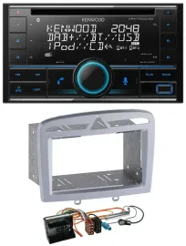 Kenwood CD 2DIN DAB USB MP3 Bluetooth Autoradio für Peugeot 308 09-13 warmsilber