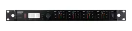 Приёмник для радиосистемы SHURE ULXD4QE=-G51 цифровой четырехканальный 470-534 МГц съемные антенны крепление в рек Dante.