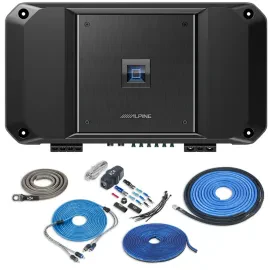 Alpine R2-A150M 1500W RMS Class D Monoblock Amplifier with Amp Kit
