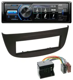 JVC Bluetooth MP3 USB DAB Autoradio für Renault Twingo (07-14) schwarz