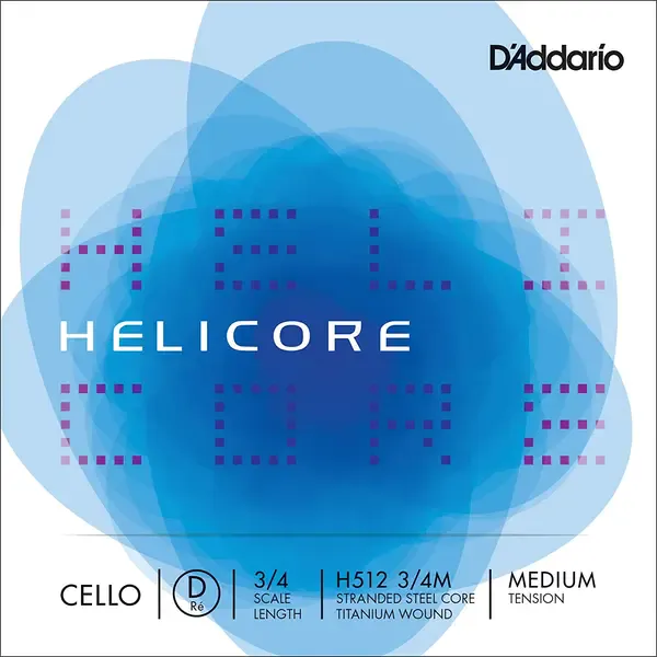 Струна для виолончели D'Addario Helicore H512 3/4M, D