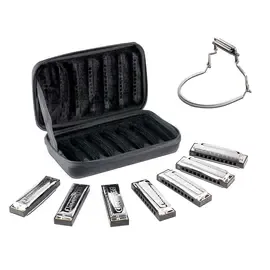 Губная гармошка Hohner Blues Band 7 Piece Harmonica Set With Harmonica Holder