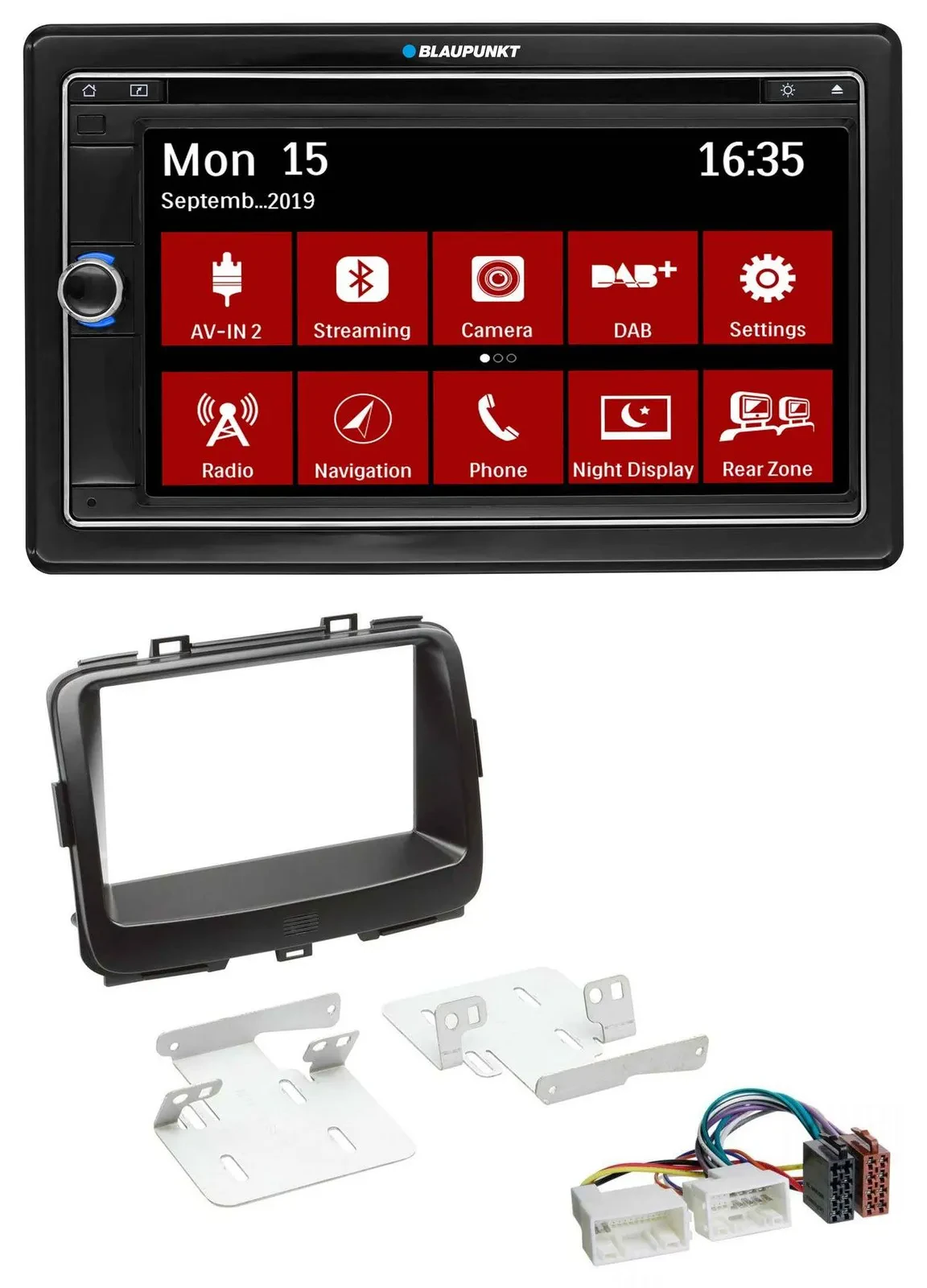 Автомагнитола для Kia Carens (RP) с 2013 Blaupunkt 2-DIN, Bluetooth, DAB, USB, DVD, MP3