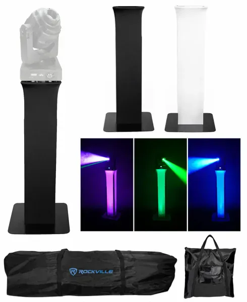 1) Totem Light Stand+Black+White Scrims For Chauvet Q-Spot 260 LED Moving Head