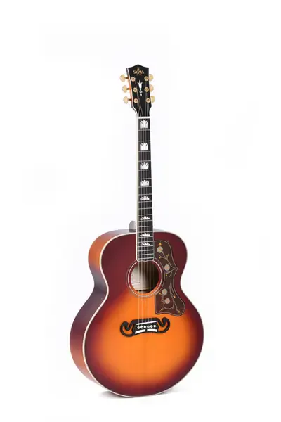 Электроакустическая гитара Sigma Guitars SGJA-SG200 All-Solid Grand Jumbo Polished Gloss w/ Autumn Burst