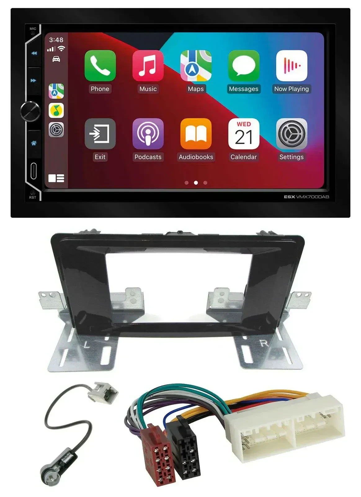 ESX 2DIN DAB USB MP3 Bluetooth Autoradio für Hyundai H 350 (ab 2016)