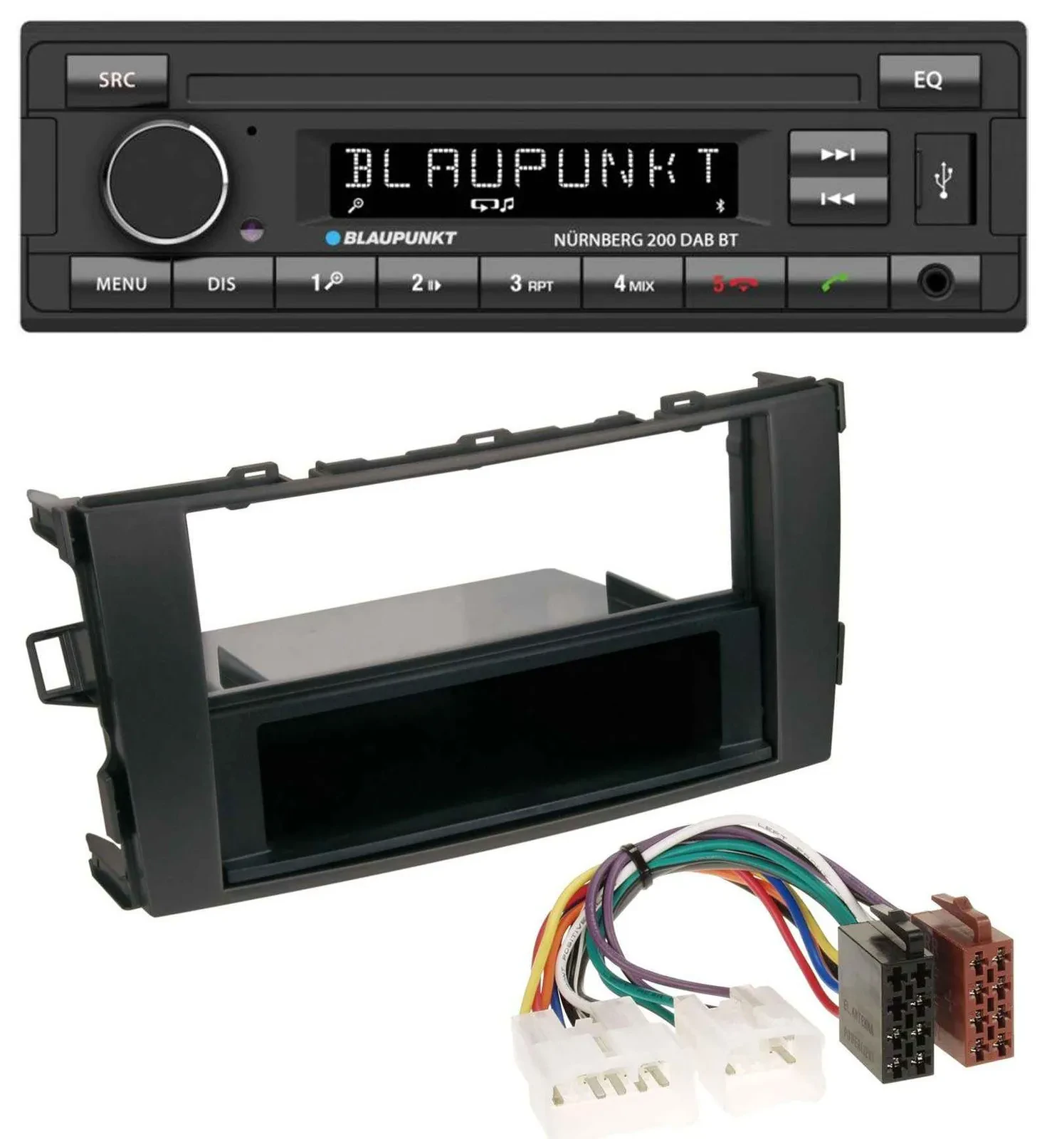 Blaupunkt USB DAB MP3 Bluetooth Autoradio für Toyota Auris (ab 2007)