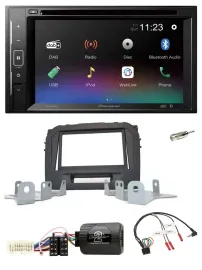 Pioneer Bluetooth Lenkrad USB 2DIN DAB DVD Autoradio für Suzuki Vitara LY ab 04/