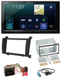 Pioneer MP3 Bluetooth USB 2DIN DAB Autoradio für Mercedes SLK R171 2004-2011