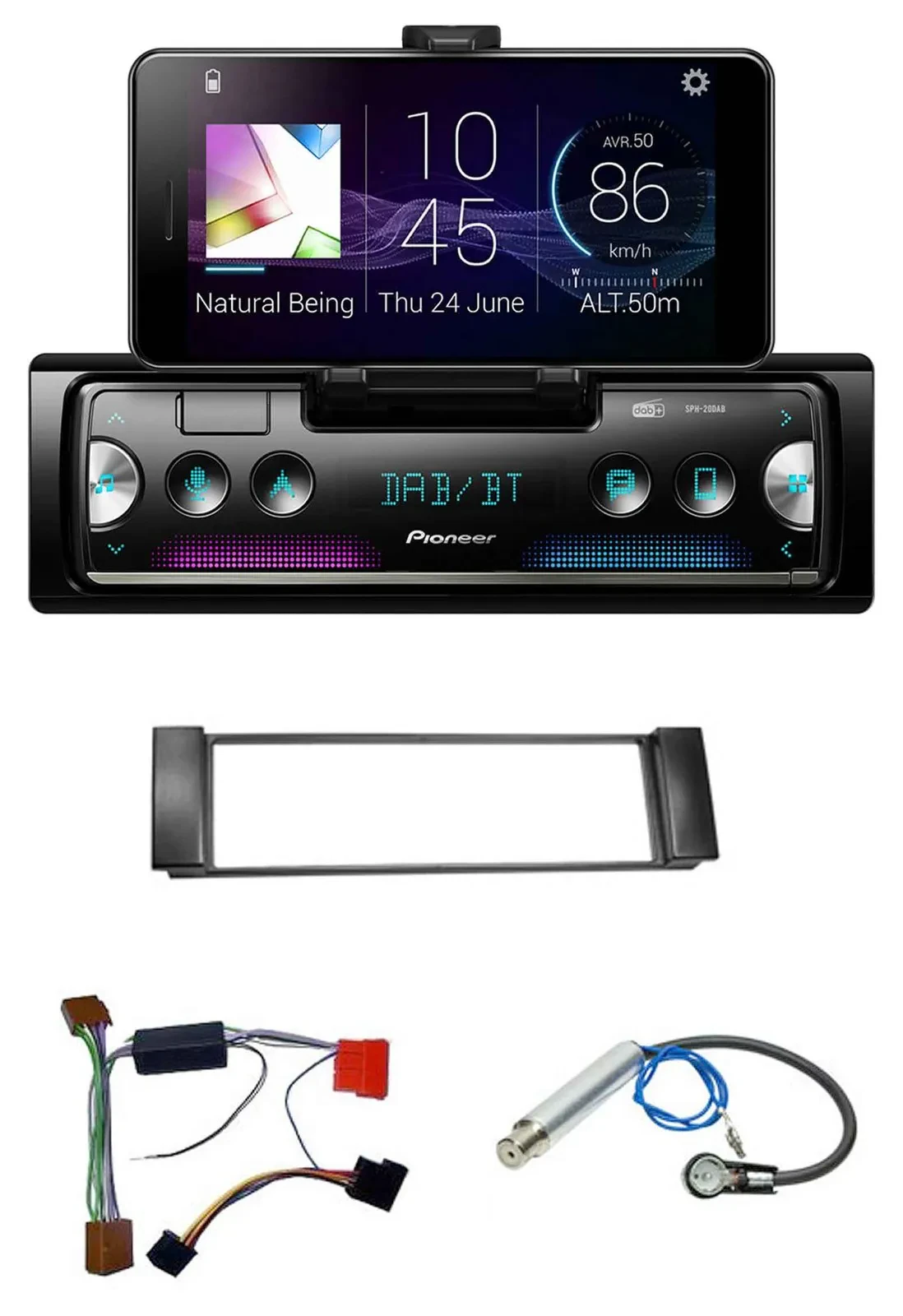 Pioneer USB MP3 Bluetooth DAB Autoradio für Audi A3 8L 00-03 A6 C5 00-04 Aktivsy