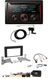 Pioneer 2DIN Lenkrad DAB USB CD Bluetooth Autoradio für Toyota Aygo ab 22 AB7 sc