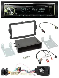 Pioneer DAB USB MP3 Lenkrad CD Autoradio für Dacia Dokker Duster Lodgy ab 12 sch