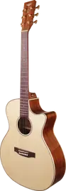 Электроакустическая гитара Tyma G-25E Grand Auditorium Cutaway Natural с чехлом