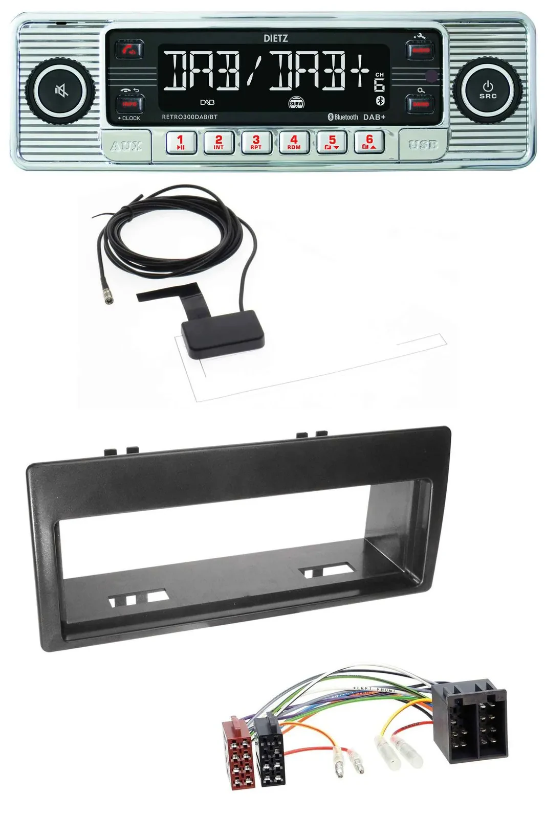 Dietz Bluetooth USB MP3 DAB Autoradio für Citroen Xantia (1999-2003)