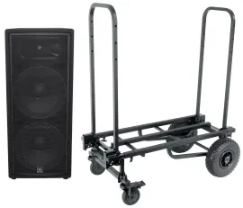JBL Pro JRX225 2000w Dual 15" DJ PA Passive Speaker+Equipment Transport Cart