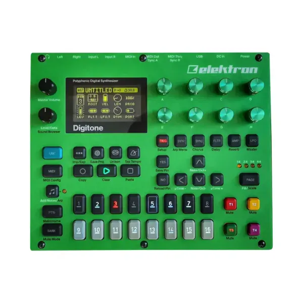 Защитная накладка для музыкального оборудования Xpowers Design Elektron Digitone Green