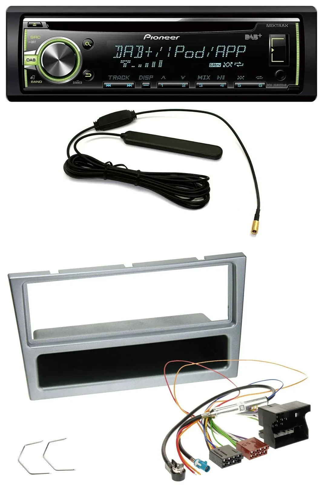 Автомагнитола Pioneer MP3 USB CD DAB AUX для Opel Combo C, Corsa C, Tigra, Meriva