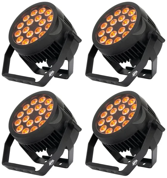 Светодиодный прибор American DJ 18P HEX IP RGBAW+UV LED DMX (4 штуки)