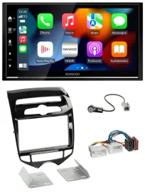 Kenwood DAB USB Bluetooth 2DIN MP3 Autoradio für Hyundai ix20 ab 10 autom. Klima