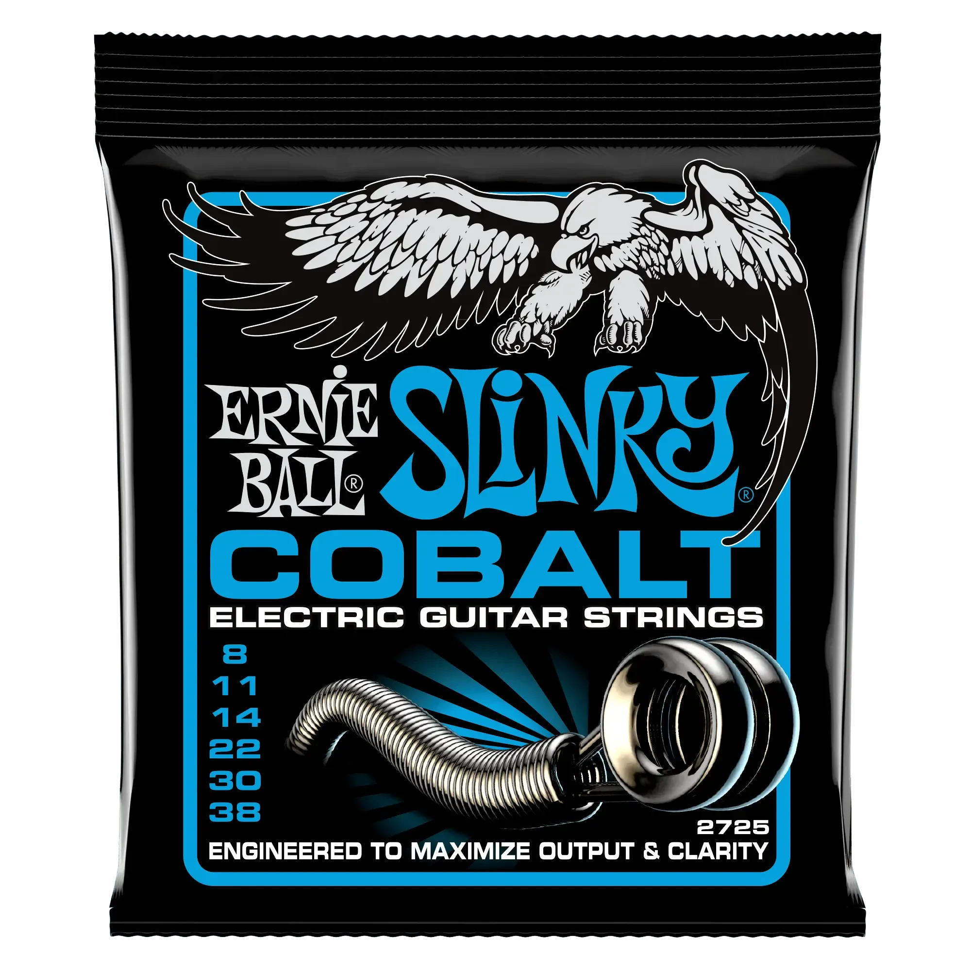 Струны для электрогитары Ernie Ball 2725 Extra Slinky Cobalt 8-38