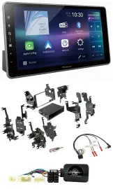 Автомагнитола Pioneer для Toyota RAV4 (2001–2005) Bluetooth, USB, DAB, совместимая с кнопками на руле