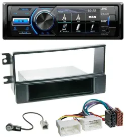 Автомагнитола JVC Bluetooth, MP3, USB, DAB для Kia Sportage II (2008–2010) с новой проводкой