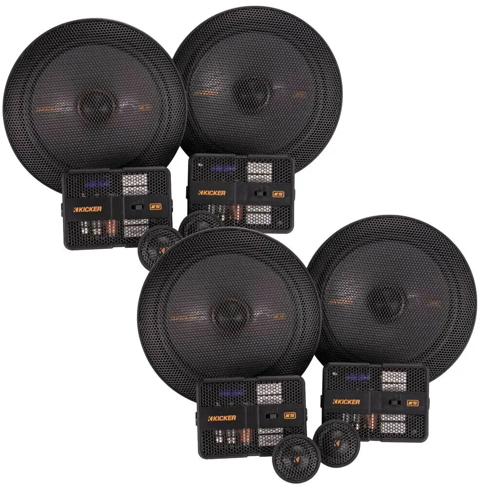 Пассивная акустическая система Kicker KSS6704 6.75" 2-полосная компонентная (набор, 2 пары) 500W RMS