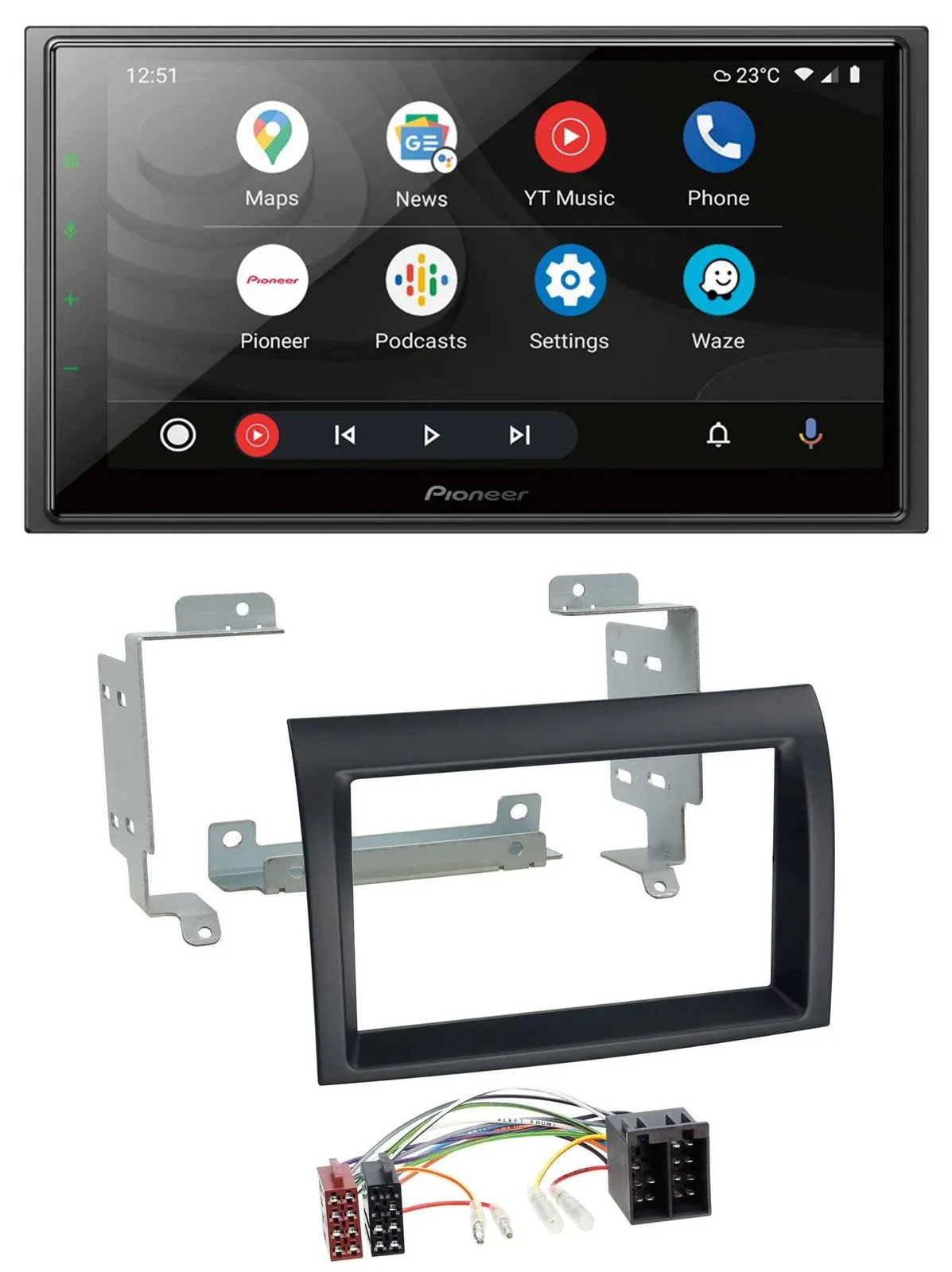 Автомагнитола для Fiat Ducato 2006–2011 и Citroen Jumper Pioneer 2-DIN, DAB, USB, Bluetooth, MP3