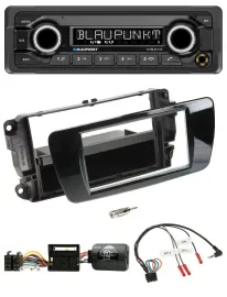 Blaupunkt MP3 Bluetooth USB Lenkrad Autoradio für Seat Ibiza Klavierlack schwarz