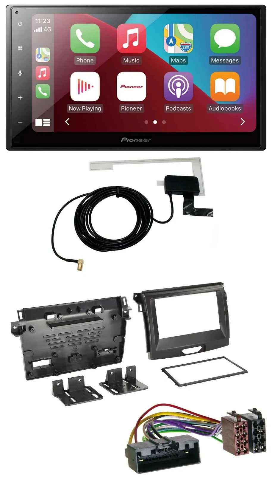 Автомагнитола Pioneer 2-DIN USB Bluetooth DAB MP3 для Ford Ranger (2AB, с 04/2015)