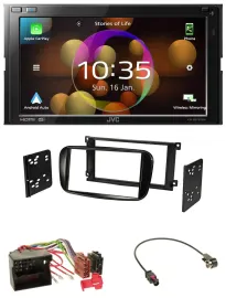 JVC DAB MP3 2DIN Bluetooth USB Autoradio für Ford Mondeo S-Max 2007-2014 glänzen