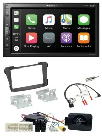 Автомагнитола Pioneer 2DIN, DAB, Bluetooth, USB для Hyundai i40 VF (с 2016), черная