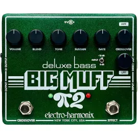 ElectroHarmonix Deluxe Bass Big Muff Pi 2 Fuzz Pedal  Green