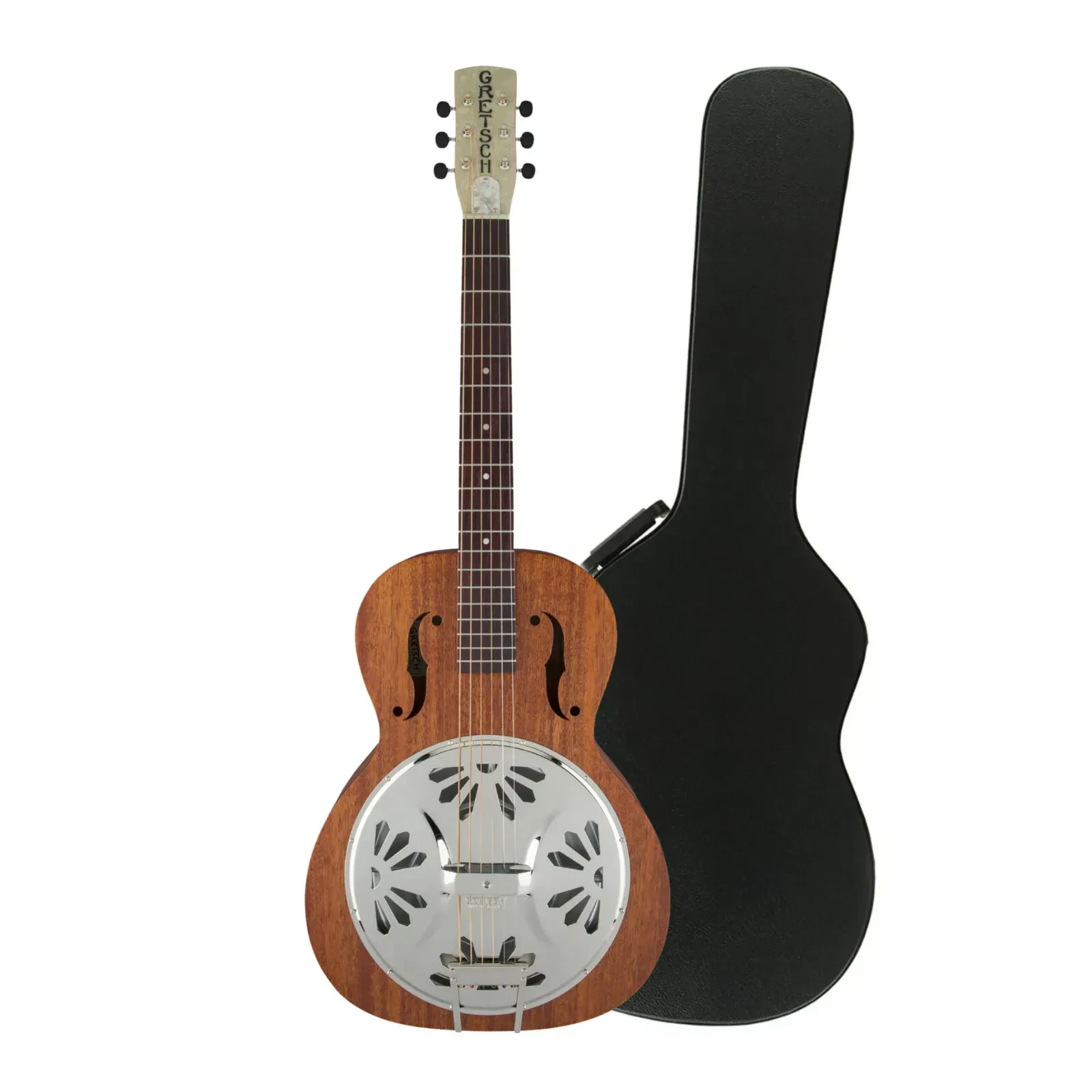 Акустическая гитара Gretsch G9200 Boxcar резонаторная, Round Neck, 6-струнная, корпус из махагони с кейсом