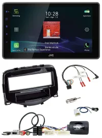 Автомагнитола для Toyota Aygo 2014–2021 JVC DAB Bluetooth USB с поддержкой управления на руле